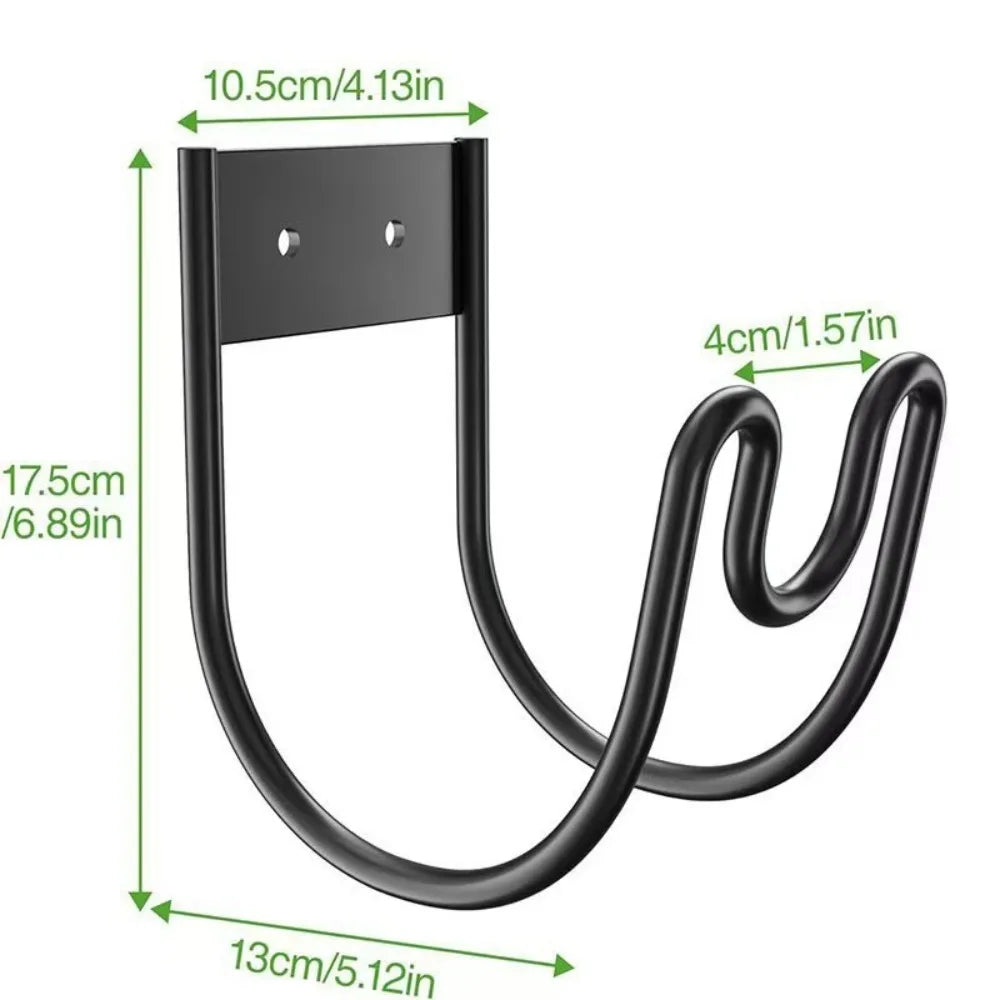 Wall-Mounted Iron Garden Hose Hanger – Rust-Proof Hook