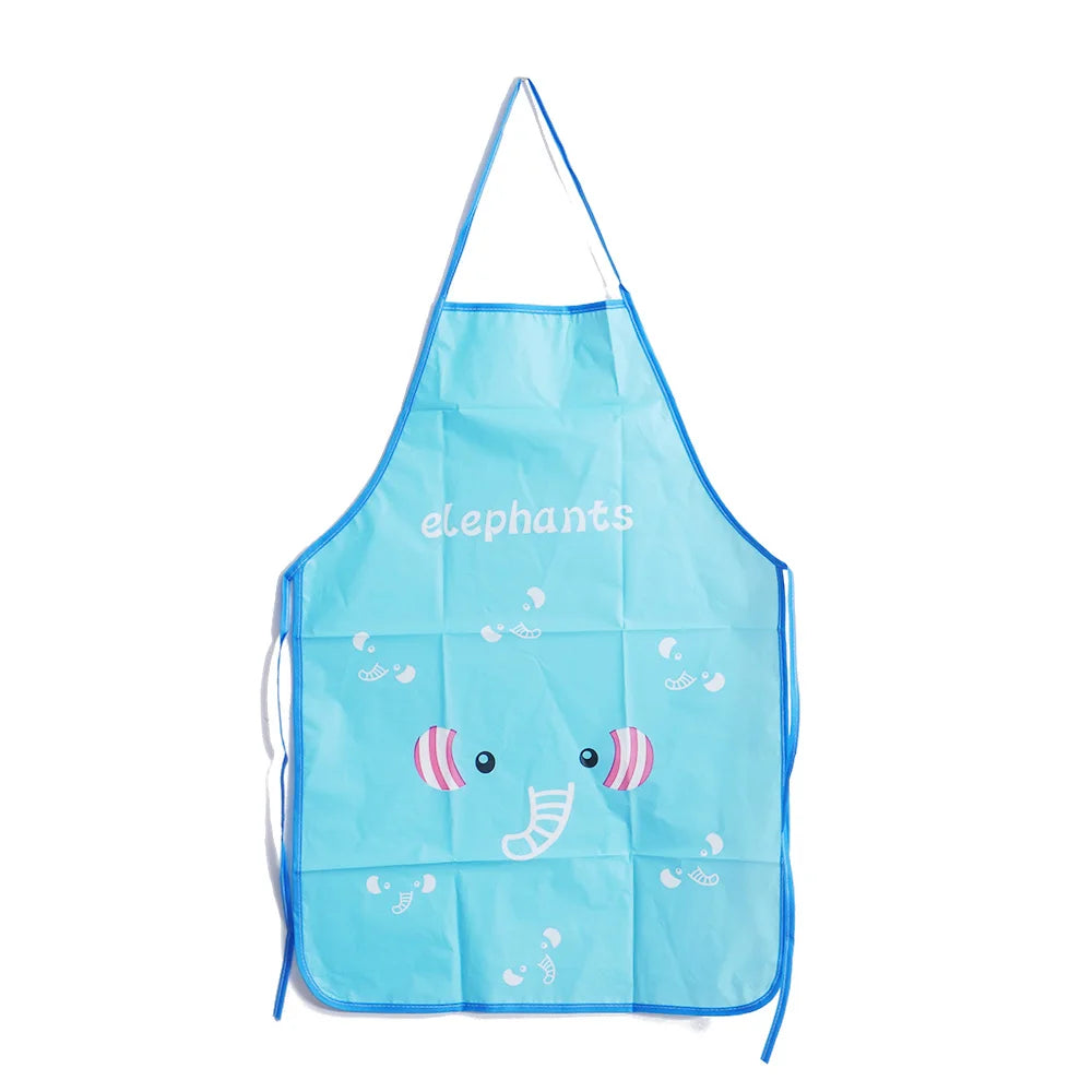 Women's Cute Cartoon Waterproof Kitchen Apron – PVC Bib