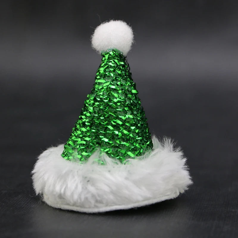 Mini Sequin Santa Hats 5-Pack – 6.5cm Christmas Décor
