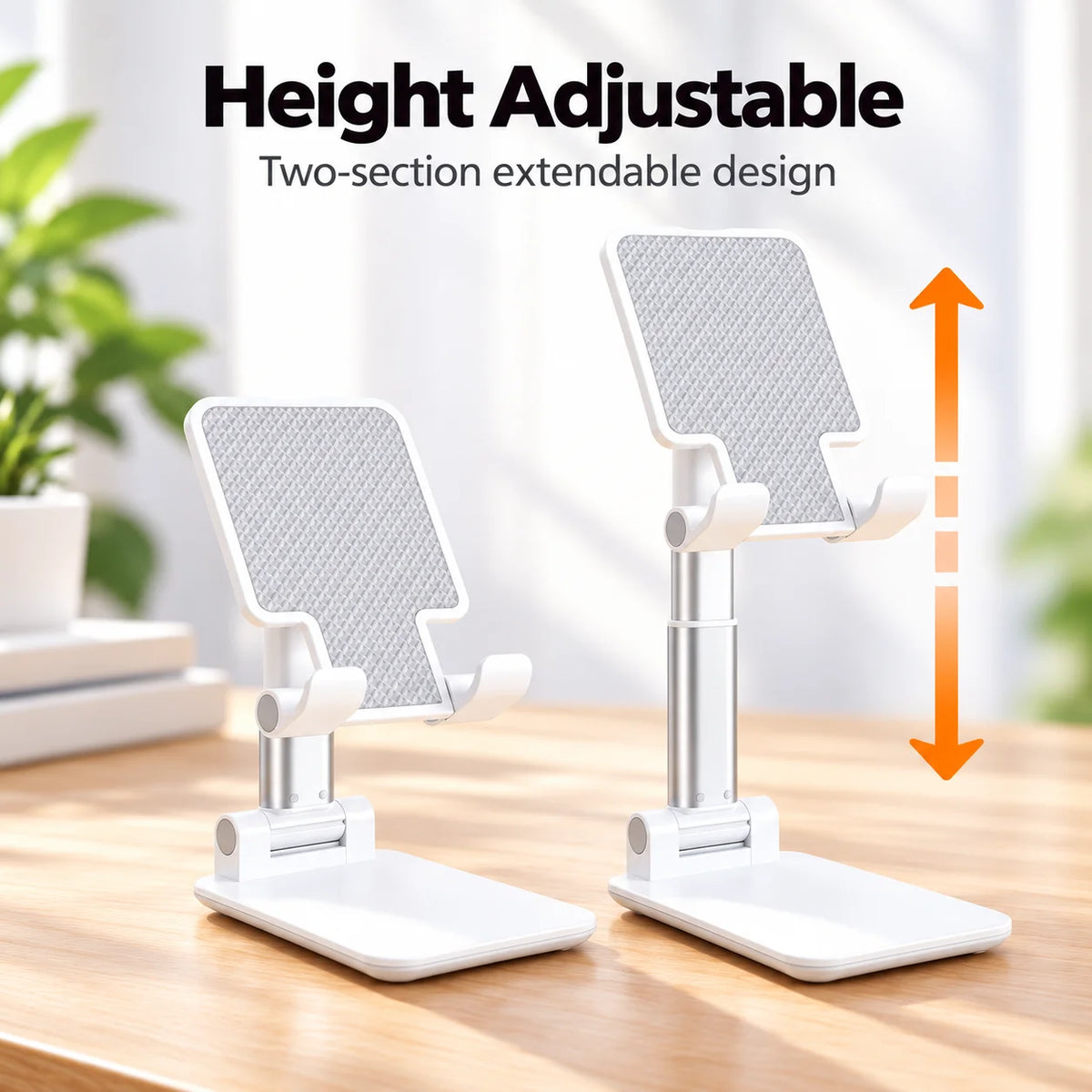 Adjustable Foldable Phone Stand | 120° Rotating Desktop Holder