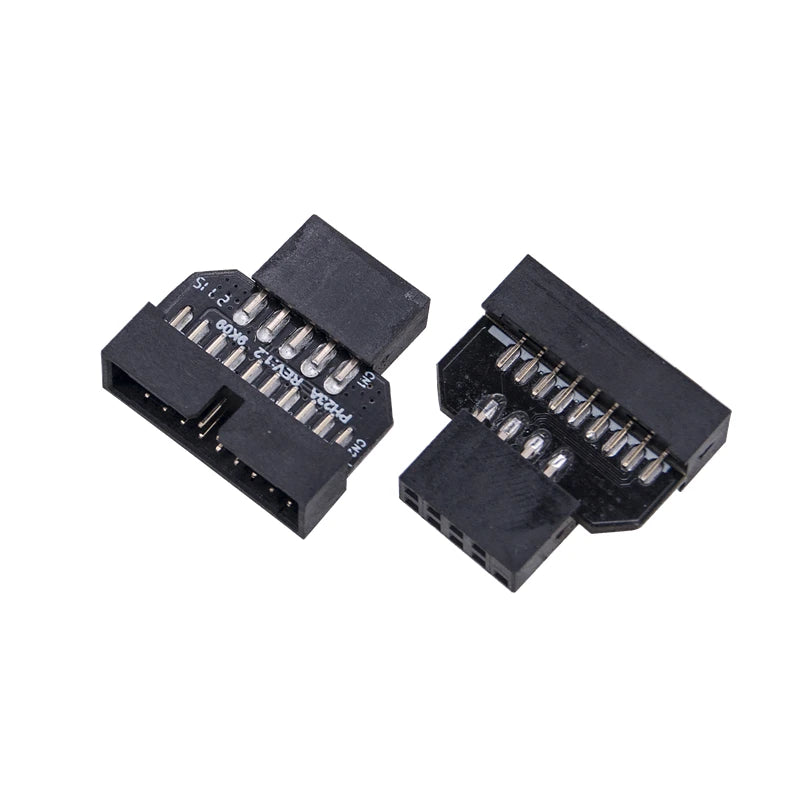 USB 9-Pin to 19-Pin Motherboard Header Splitter Adapter Cable