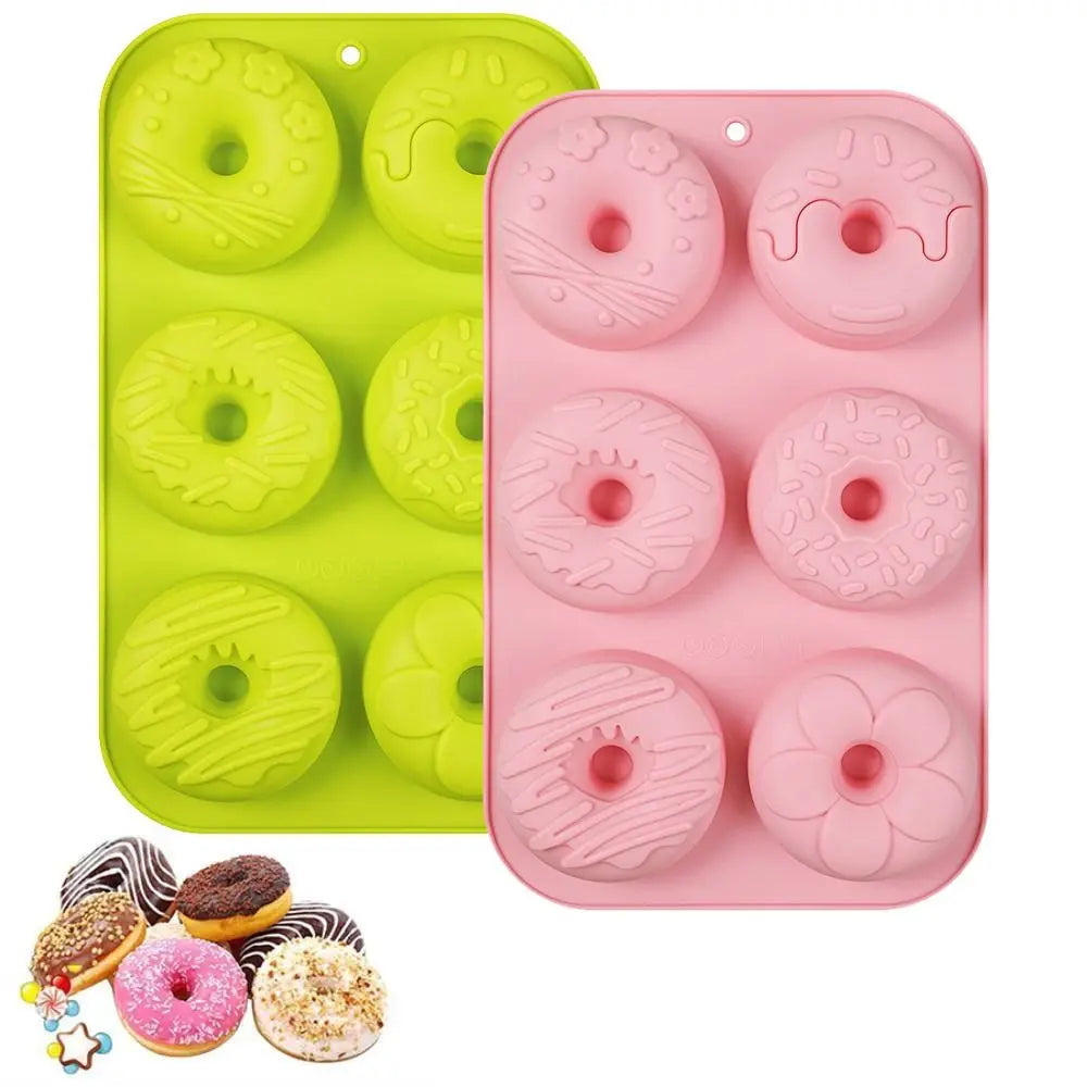 Silicone Donut Mold – 6-Cavity Non-Stick BPA-Free Baking Pan