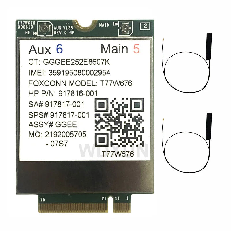 T77W676 LT4220 X12 4G LTE WWAN M.2 Modem for HP EliteBook