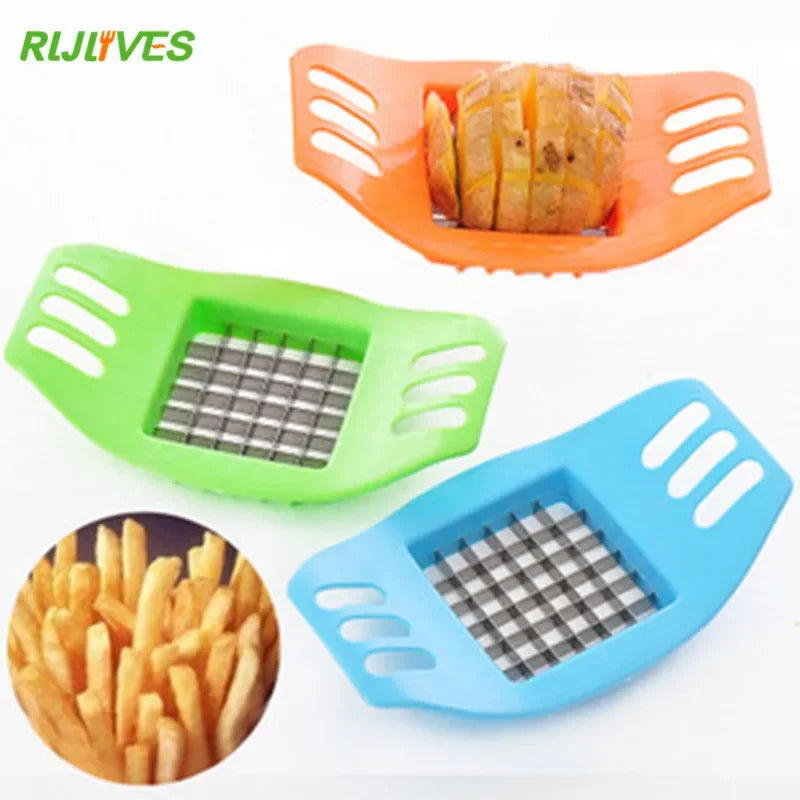 Stainless Steel French Fry Cutter & Potato Vegetable Slicer