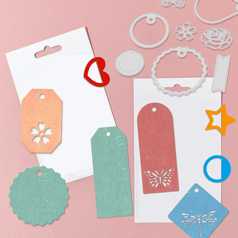 13-Piece Bookmark Carbon Steel Die Cut Set for Scrapbooking