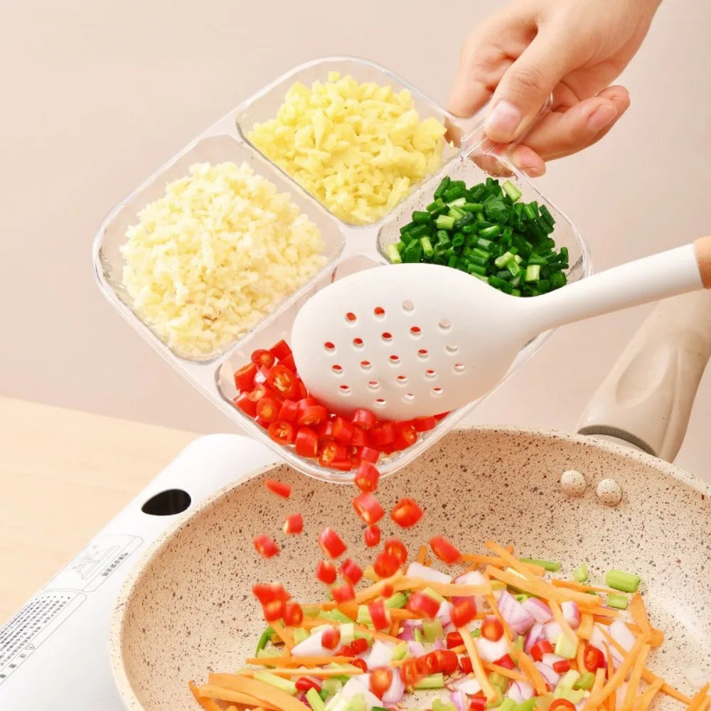 4-Grid Divided Plate | Reusable Compartment Food Dish