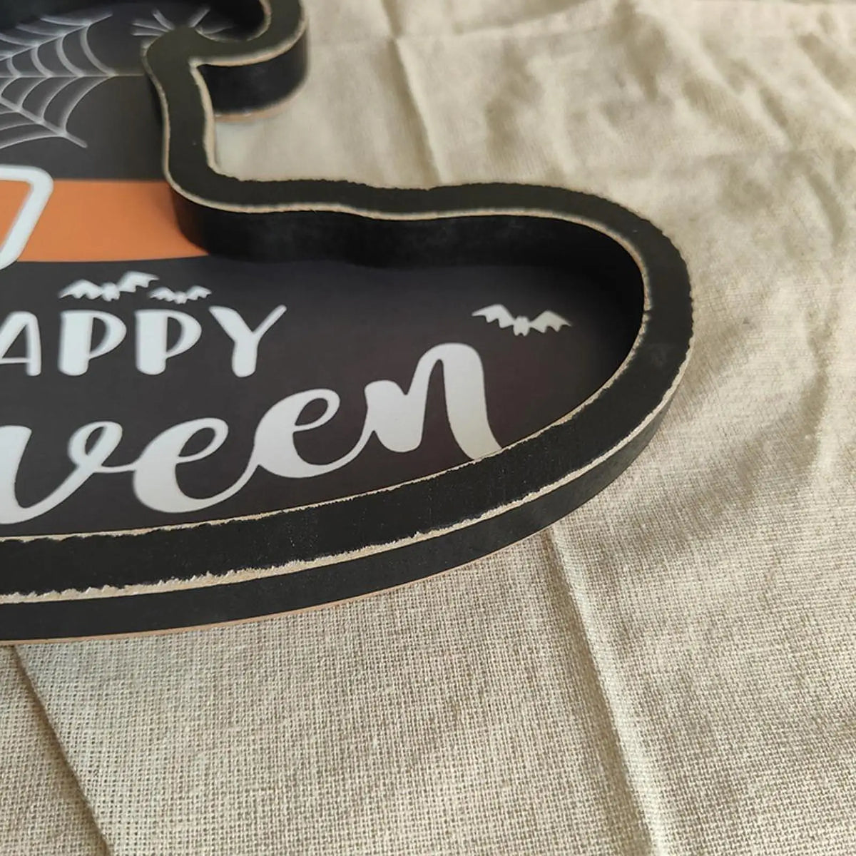 Halloween Witch Hat Wooden Serving Tray – Rustic Party Platter