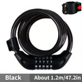 5-Digit Combination Steel Cable Bicycle Lock | Bike Security