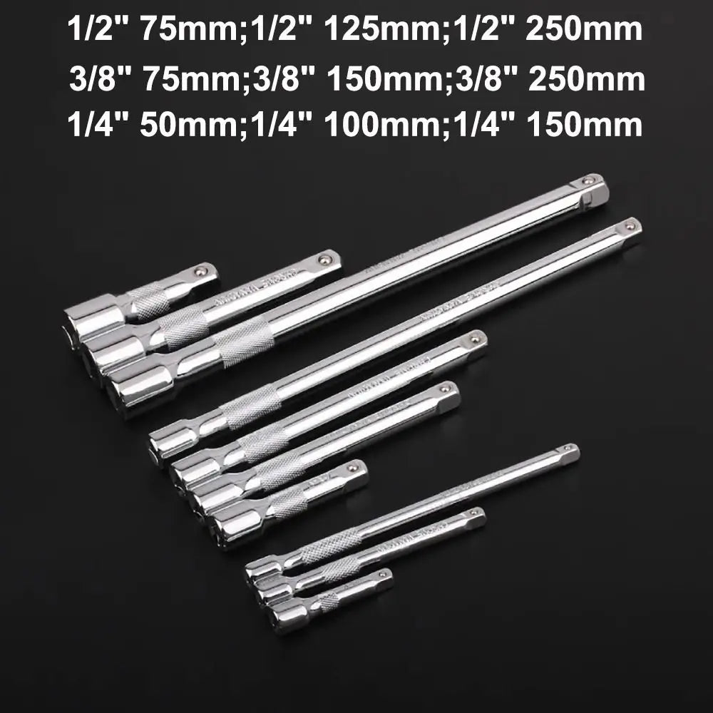 1/4" 3/8" 1/2" Socket Extension Bar Set | 50–250mm