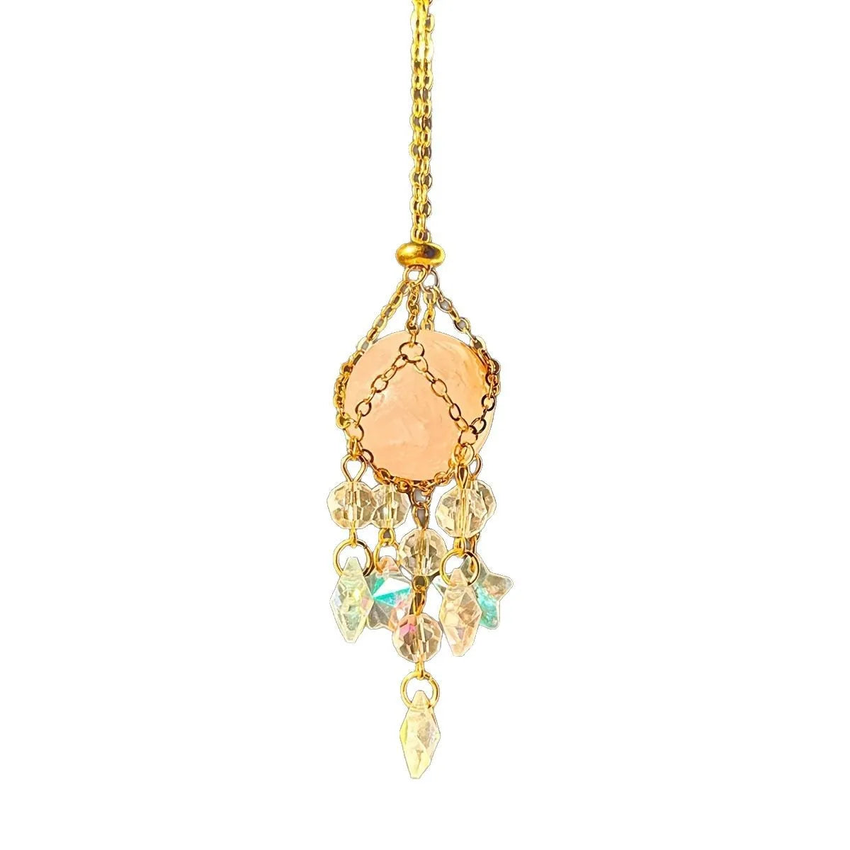 Natural Stone Woven Sun Catcher – Window & Home Hanging Decor