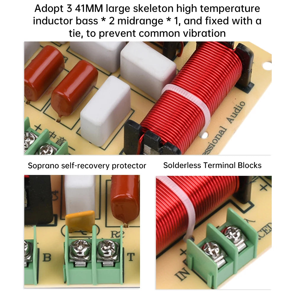 120W 4-Way Solderless Crossover Module for DIY Home Speakers