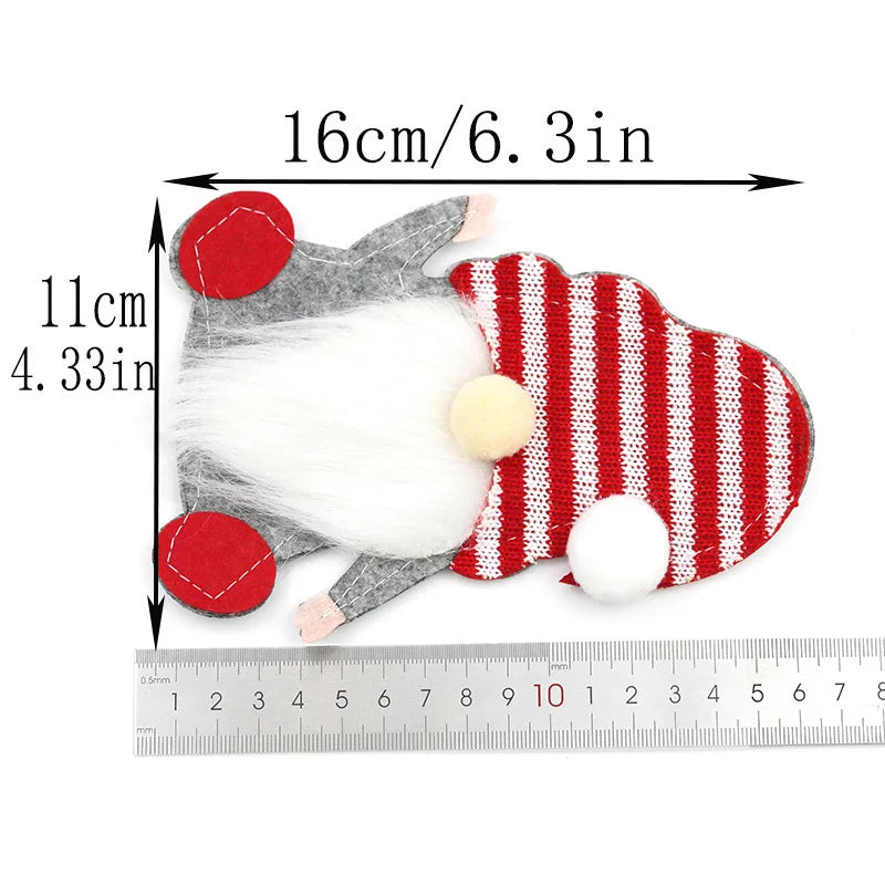 Christmas Faceless Doll Cutlery Cover | Holiday Table Décor