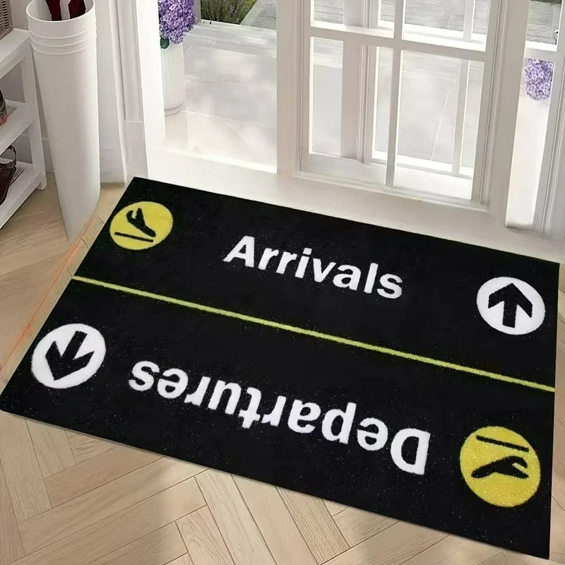 Flight Theme Doormat – Anti-Slip Entry & Living Room Rug