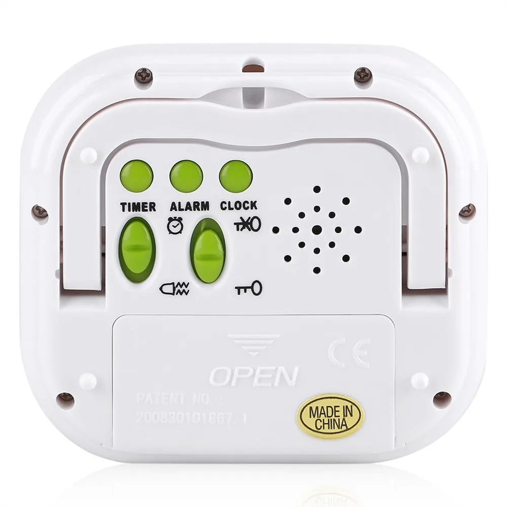 Glow-in-the-Dark Digital Alarm Clock | Vibration & Timer