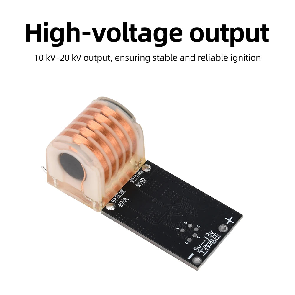 80W High-Voltage Arc Igniter Module DC 5–13V to AC 20kV