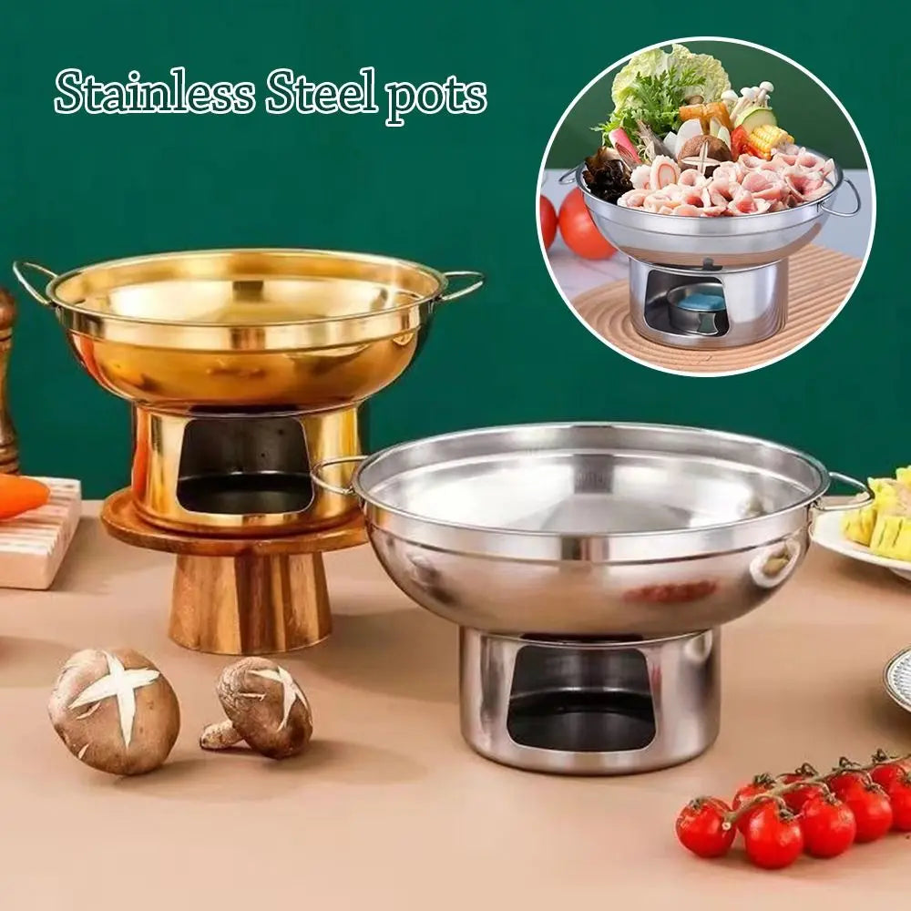 Stainless Steel Hot Pot Double Handles 20/22cm – Kitchen & Outdoor
