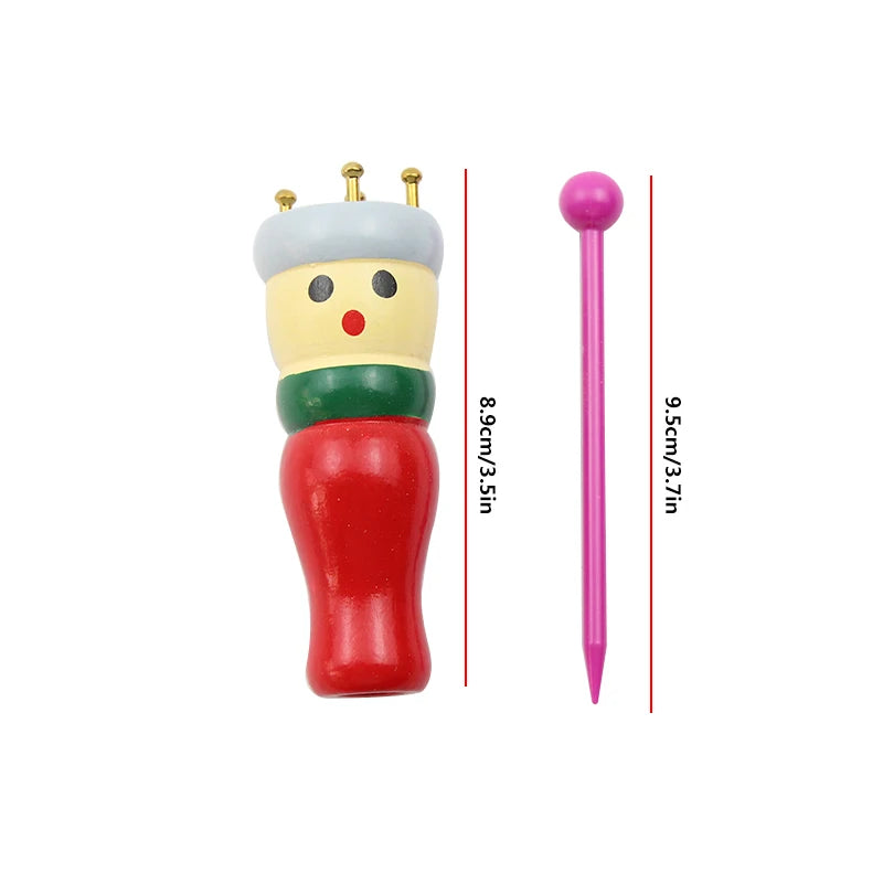 Wooden Knitting & Weaving Tool Set – DIY Loom & Needle Kit