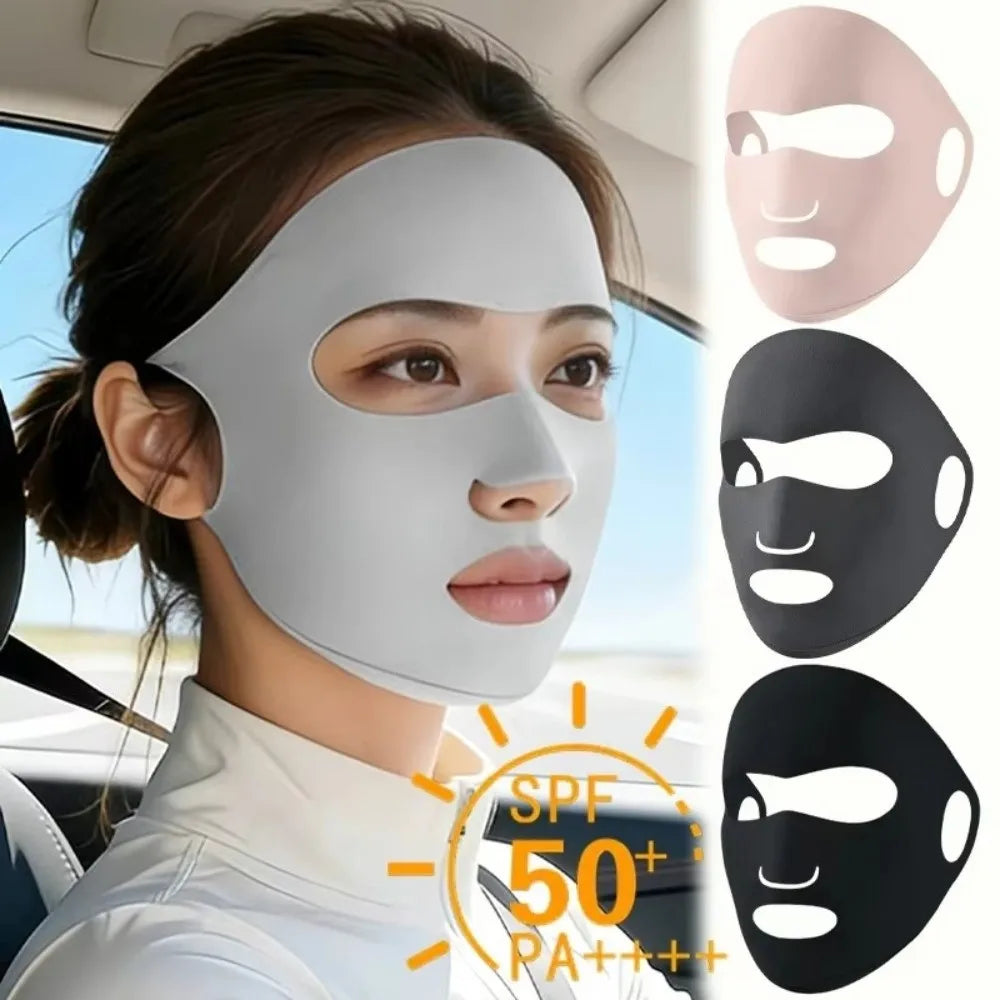 Ice Silk UPF 50+ Sun Face Mask & Neck Scarf | Cycling