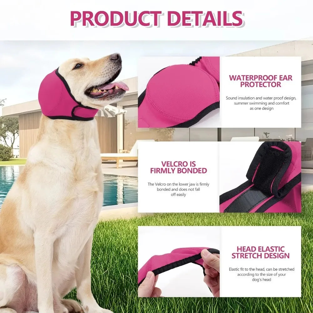 Dog Calming Earmuffs | Noise Reduction Waterproof Headcover