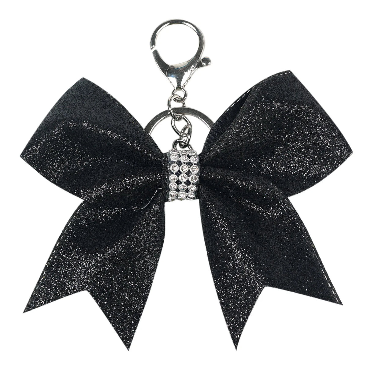 12-Pack Glitter Grosgrain Cheerleading Hair Bows for Girls