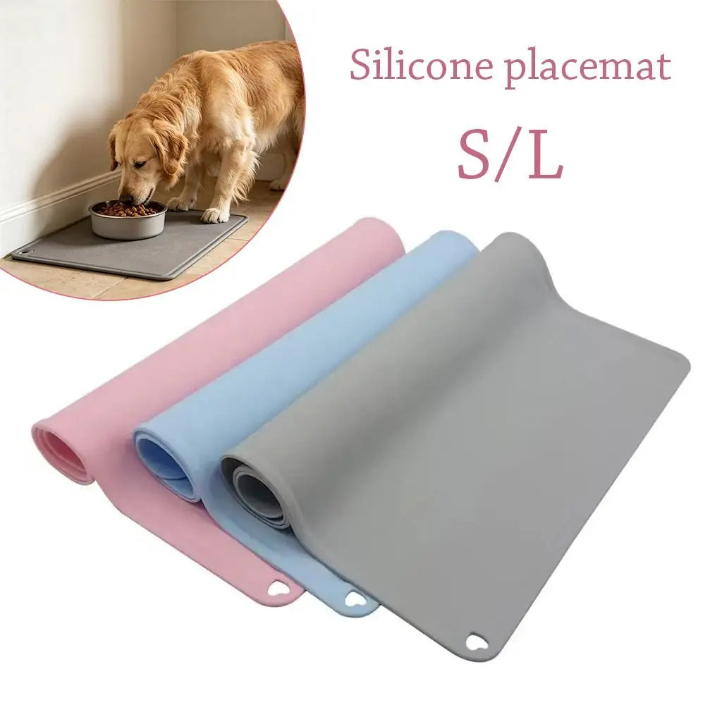 Waterproof Non-Slip Silicone Pet Feeding Mat – Dogs & Cats