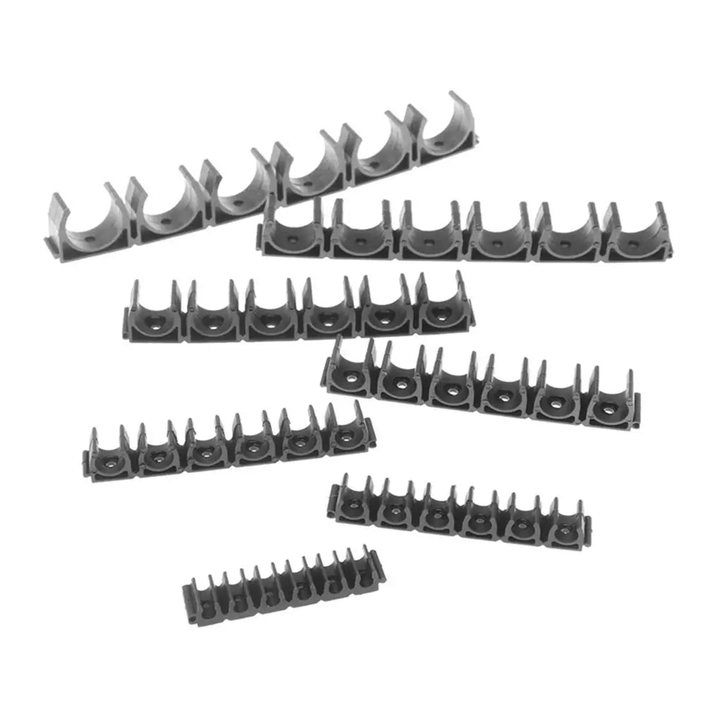 6-Way Nylon Pipe Clamp – Air Hose & Tube Holder 4–20mm