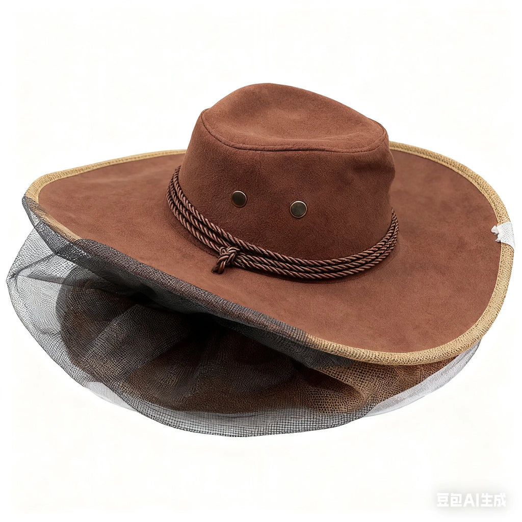 Beekeeping Brim Hat with Veil Net – Unisex Face Protector