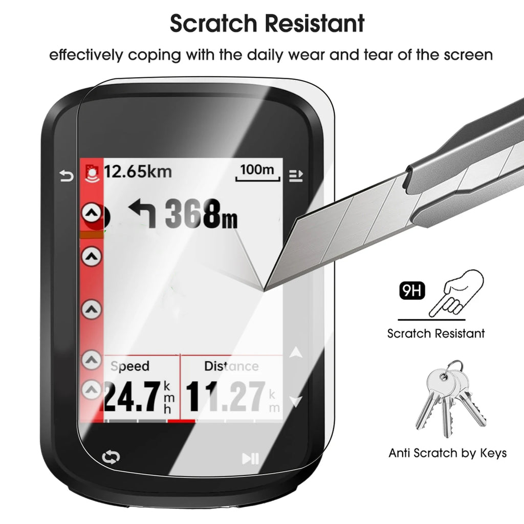 iGPSPORT BSC200/300/100 9H Tempered Glass Screen Protector
