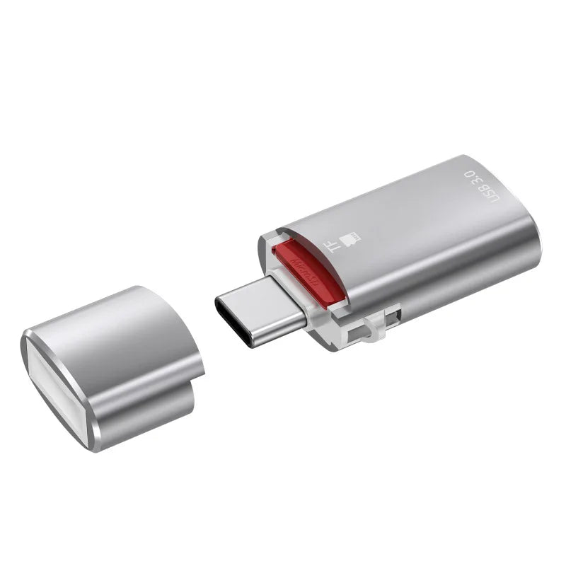 USB-C to USB 3.0 OTG Adapter – SD & TF Card Reader Dongle