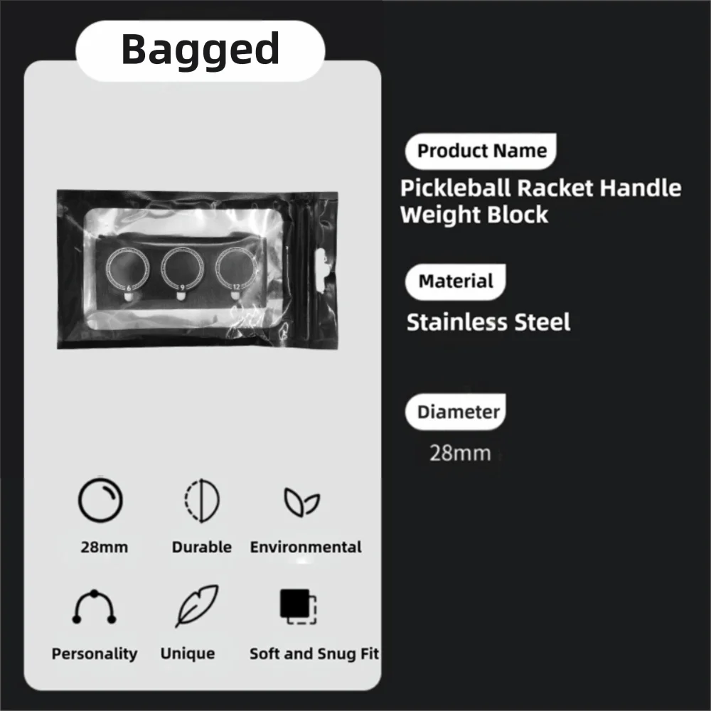 Pickleball Paddle Handle Weight Kit – 6g 9g 12g Adjustable