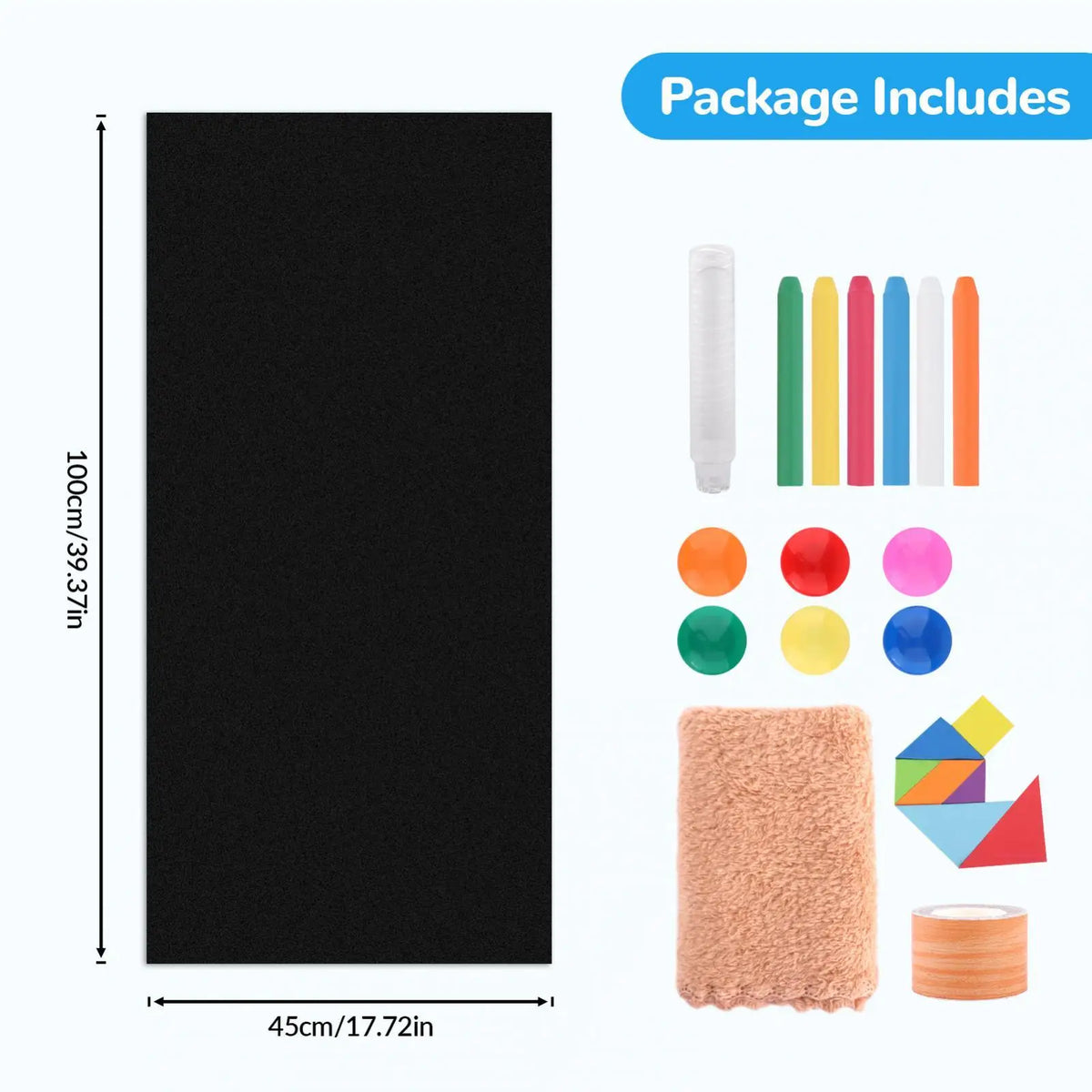 Magnetic Chalkboard Contact Paper Roll – Waterproof Wall Sticker