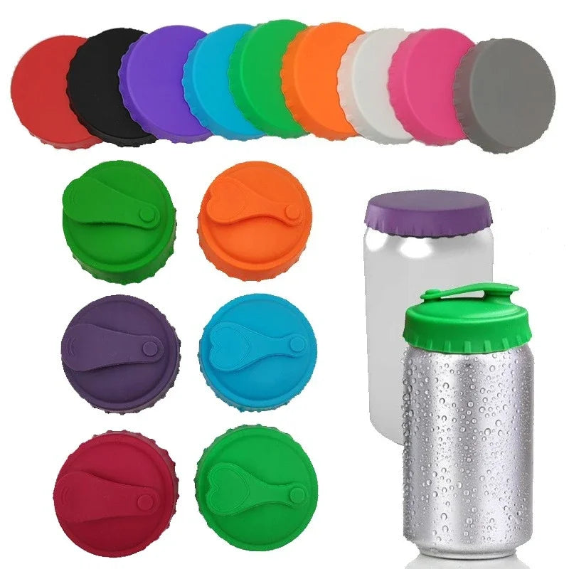 Silicone Reusable Soda Can Lid & Stopper | Fits Standard Cans