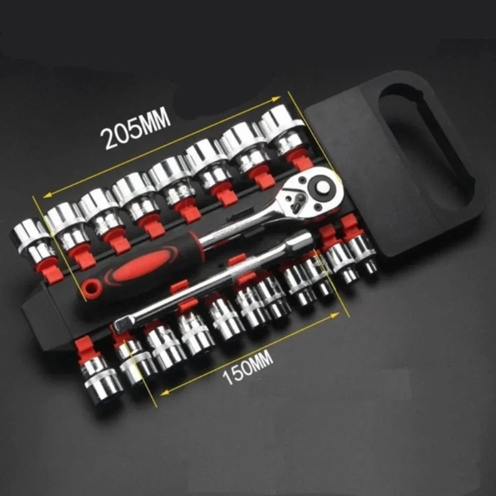 KKJOY 12-Piece Wrench Socket Set – Universal Repair Kit