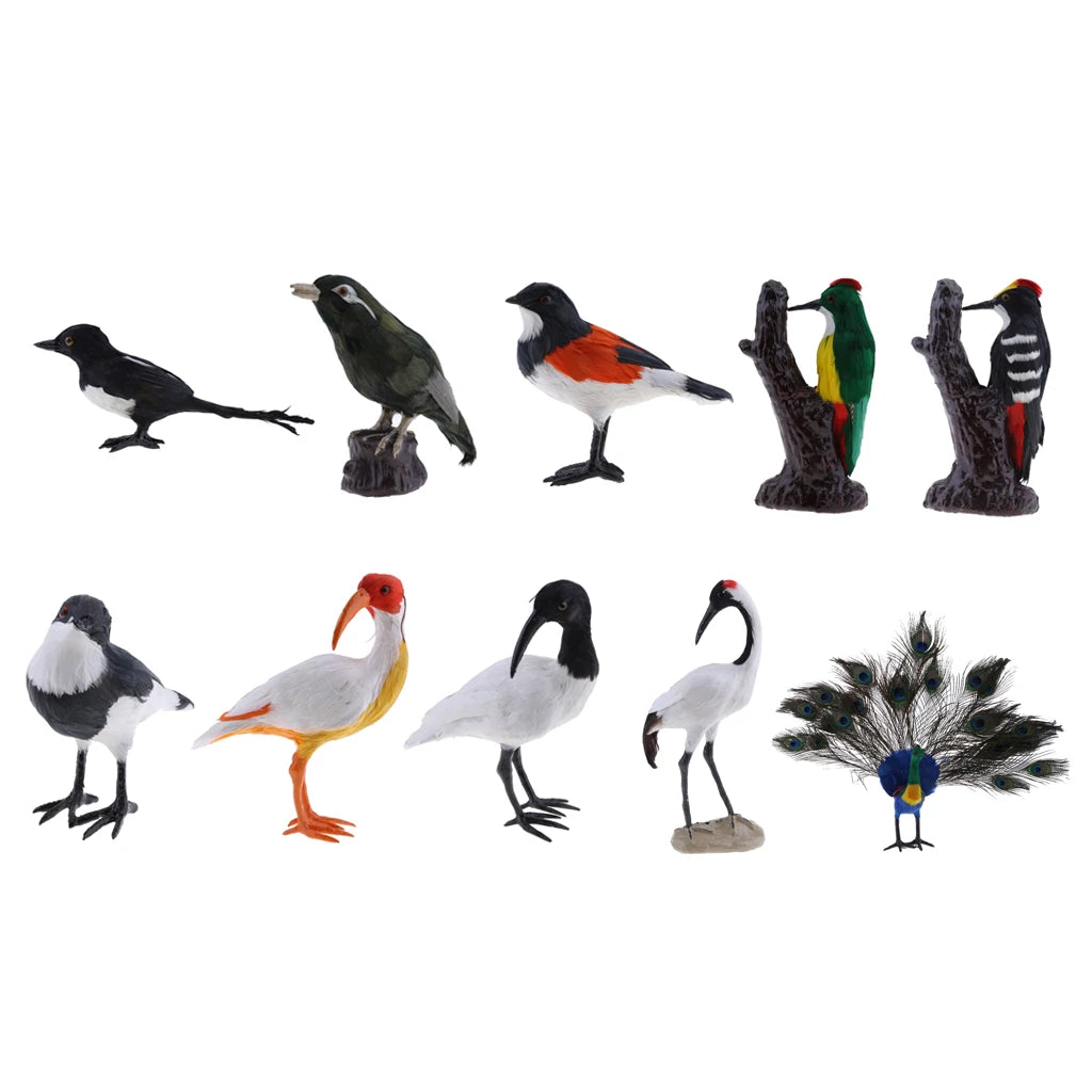 Realistic Bird Garden Statue – Weather-Resistant Outdoor Ornament