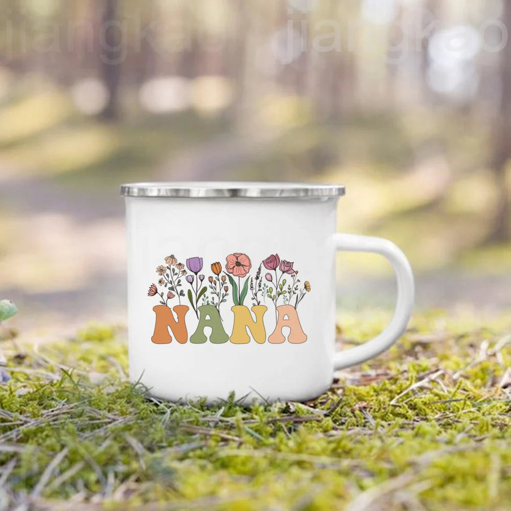 Tía Spanish Floral Enamel Mug – Aunt Birthday Gift
