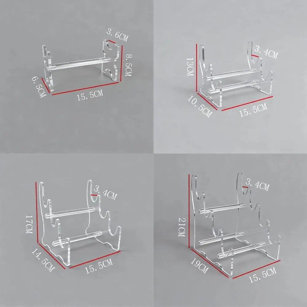 Acrylic Desktop Display Organizer Rack – Transparent Multi-Layer