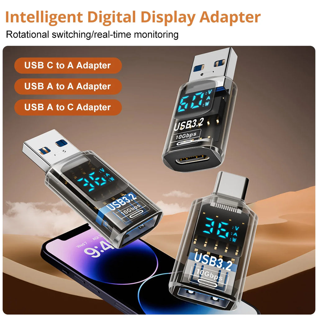 FONKEN USB-C 3.2 Adapter 4K@60Hz OTG Fast Charge Data Sync