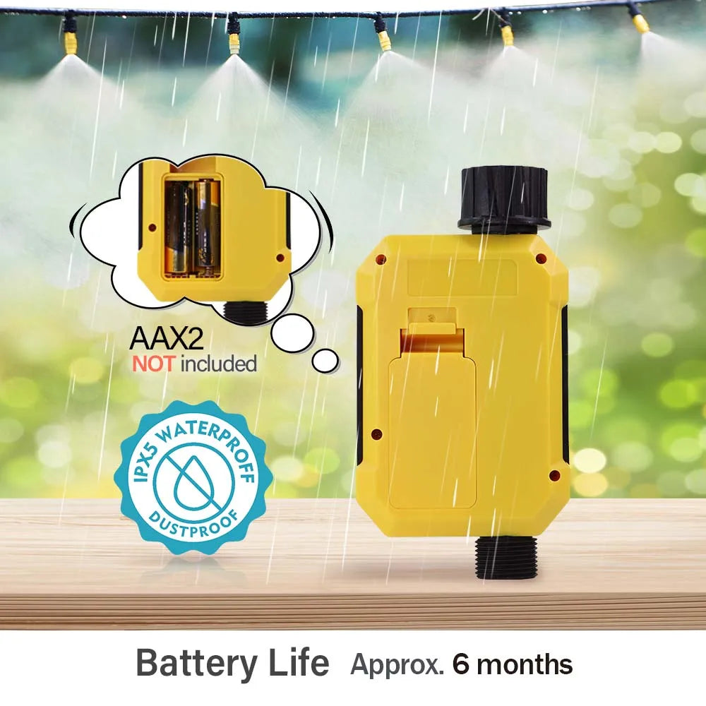 LCD Automatic Garden Irrigation Timer – IPX5, Child Lock | NIFTY