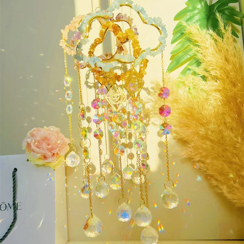 Natural Amethyst Crystal Cloud Pendant – Window Light Catcher