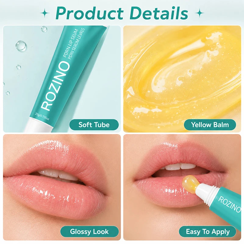 ROZINO PDRN Plumping Lip Serum | Hydrating Lip Balm & Oil