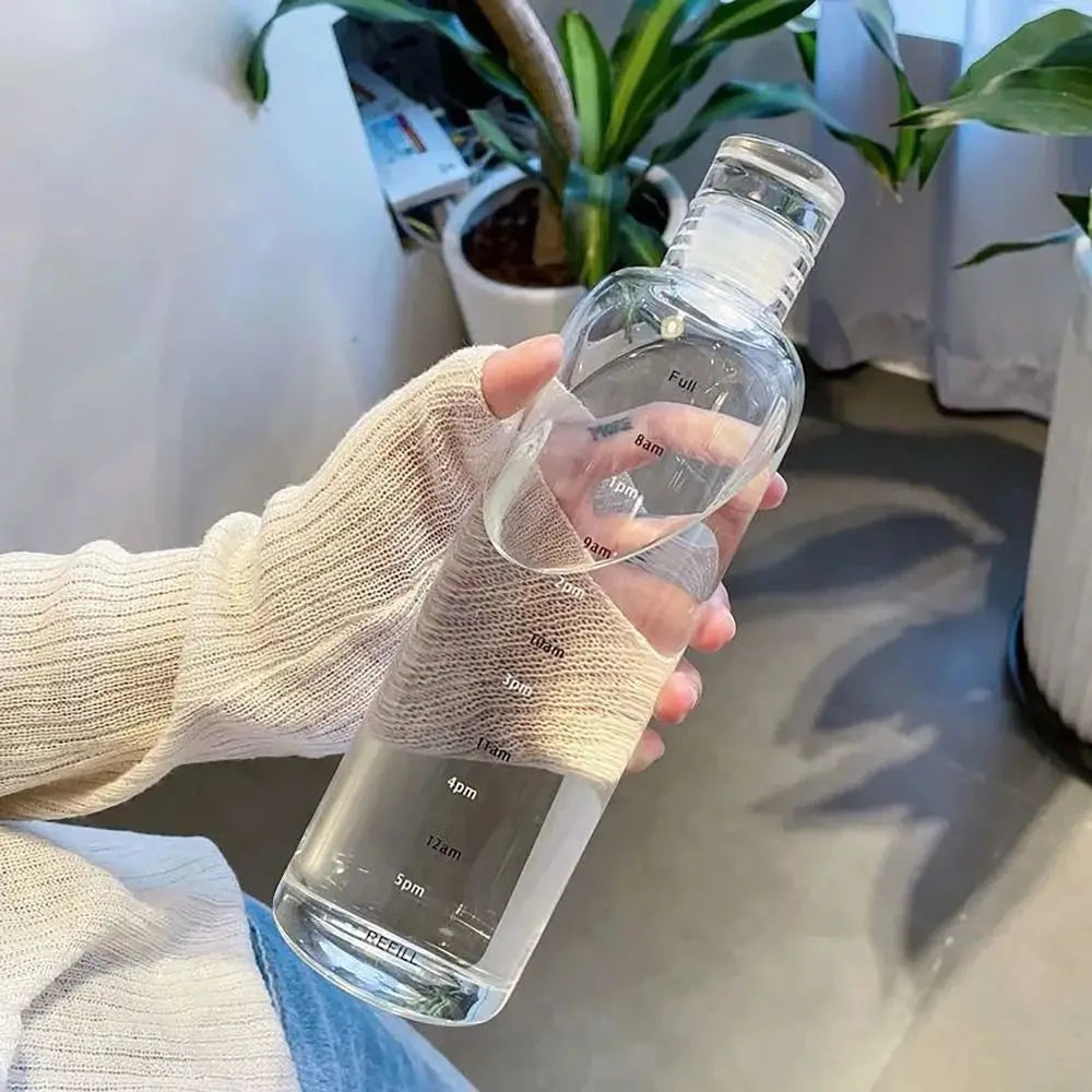Leakproof Transparent Water Bottle 500ml/750ml | Timescale