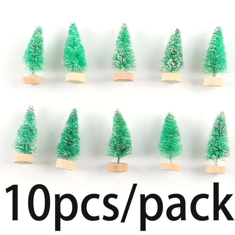 Mini Christmas Tree Cedar Ornaments 10-Pack | Holiday Decor