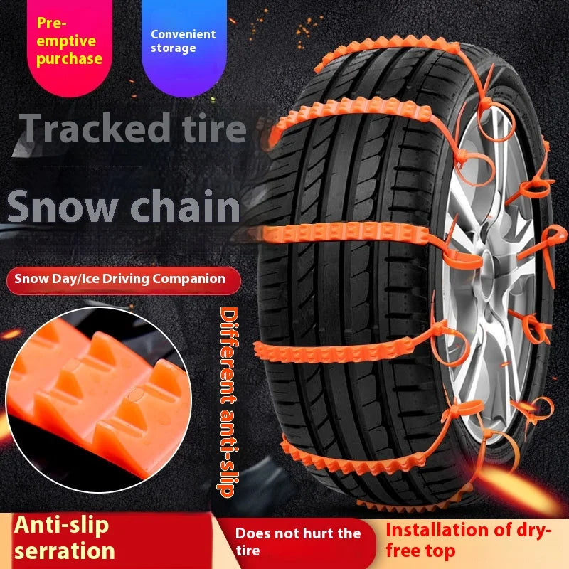 Nylon Tire Snow Chains – Universal Anti-Skid Winter Traction