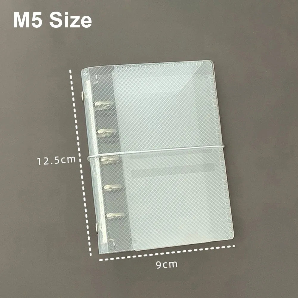 Transparent PP Loose Leaf Notebook Cover | M5 A6 A7 Binder