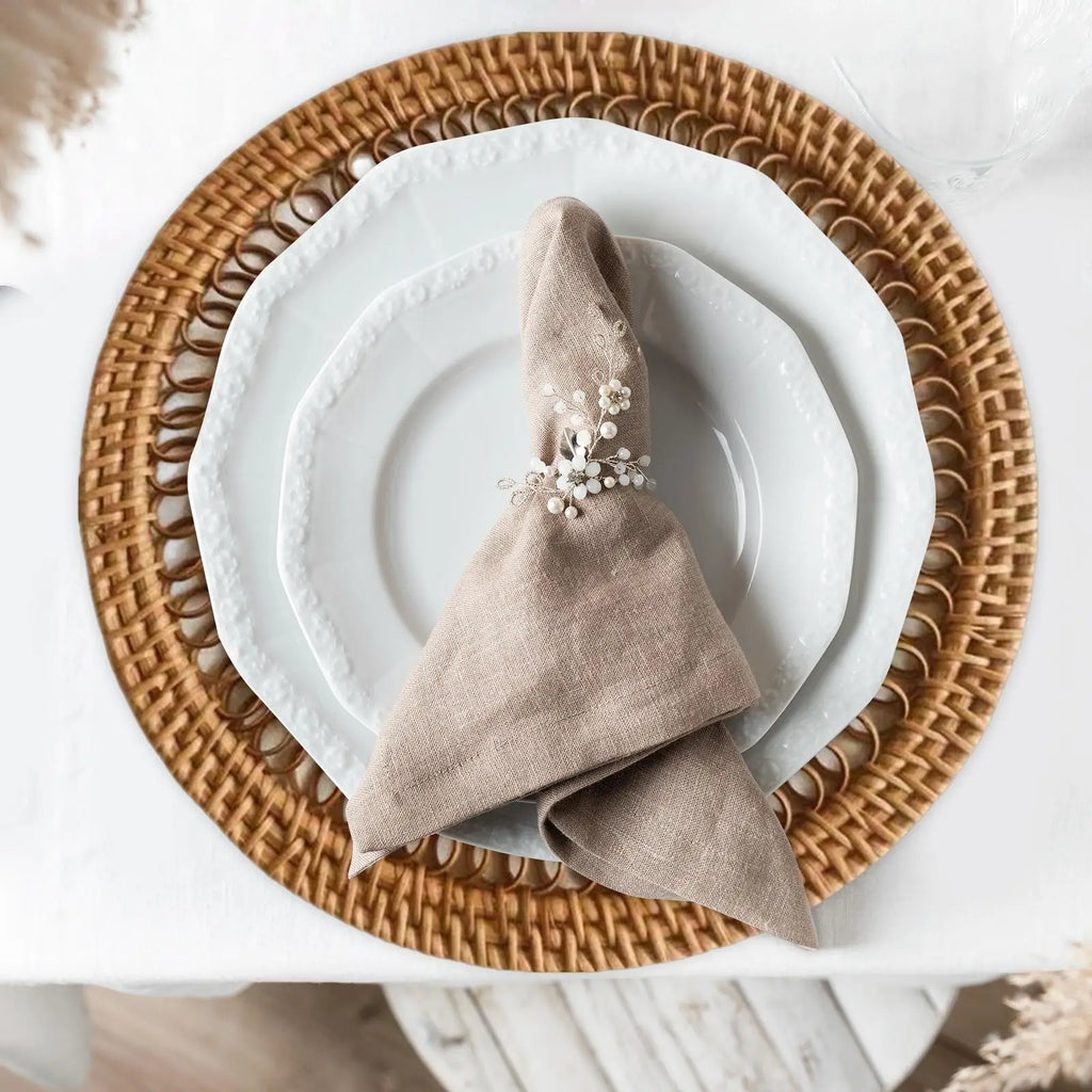 Handmade Rattan Wicker Wall Basket | Boho Farmhouse Décor