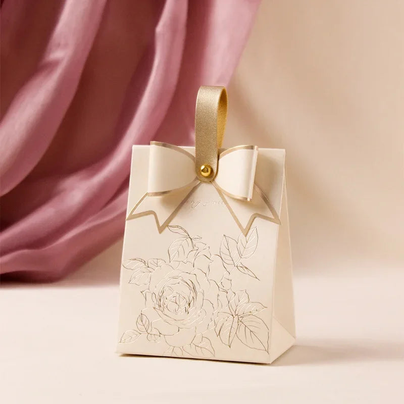 Floral Birds Forest Wedding Candy Gift Box | DIY Kraft Paper