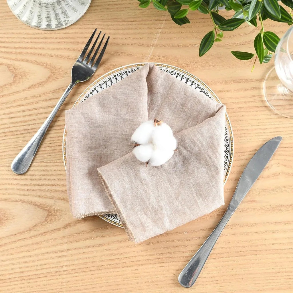 Square Cotton Polyester Dining Napkins – Wedding & Home Décor