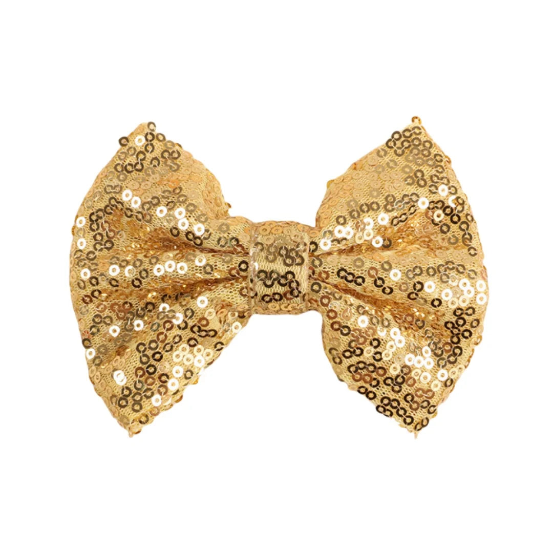 5-Pack Glitter Sequin Hair Bows – DIY Girls Hair Accessories