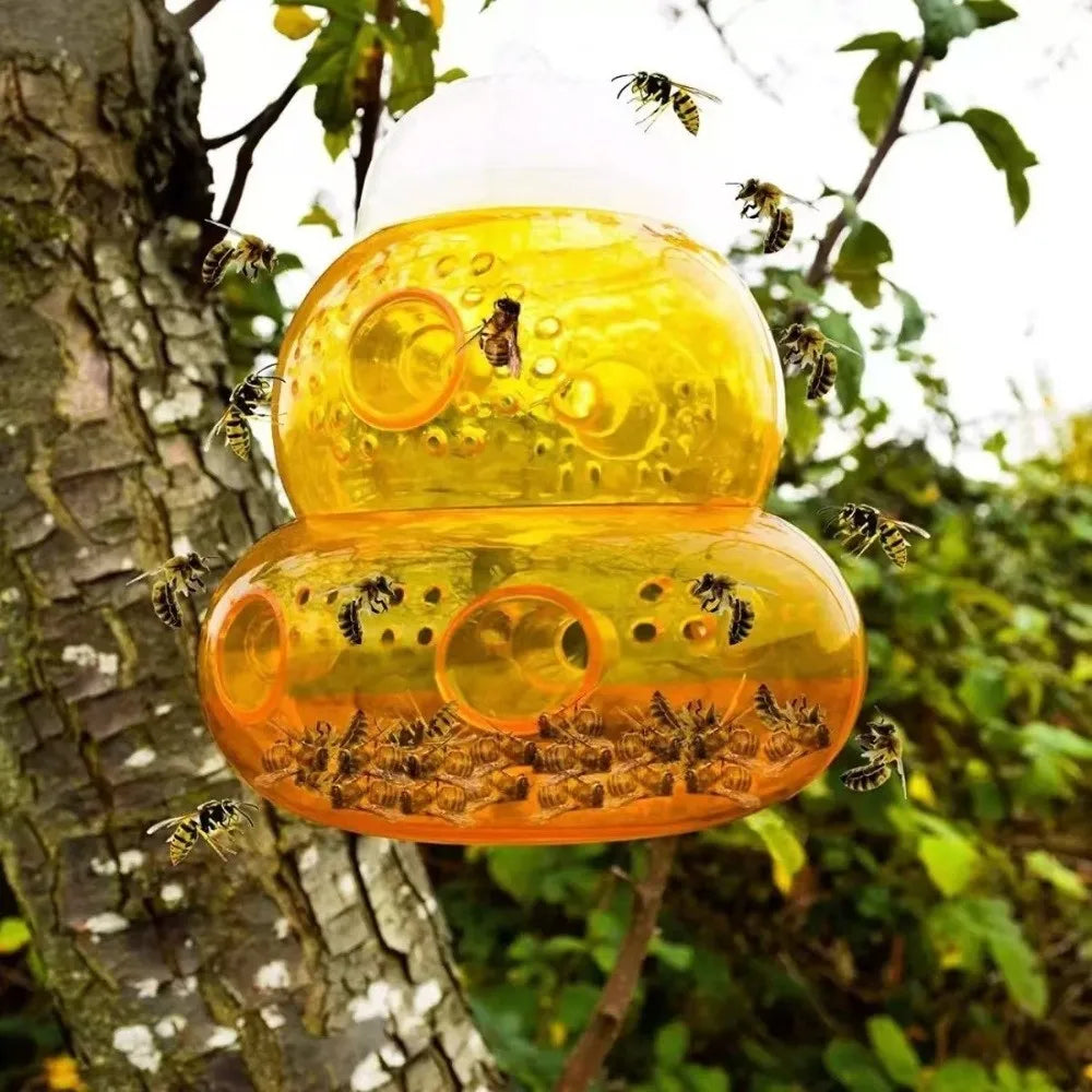 Reusable Outdoor Wasp Trap – Hanging Multi-Hole Bee Catcher