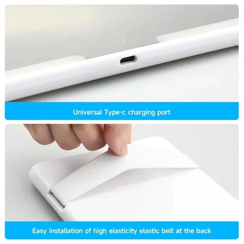 Car Sun Visor LED Vanity Mirror | HD Dimmable Touchscreen
